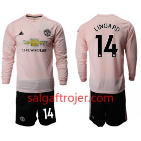 Manchester United Fodboldtrøjer LINGARD 14 Børn Udebanesæt 2018/19 Langærmet